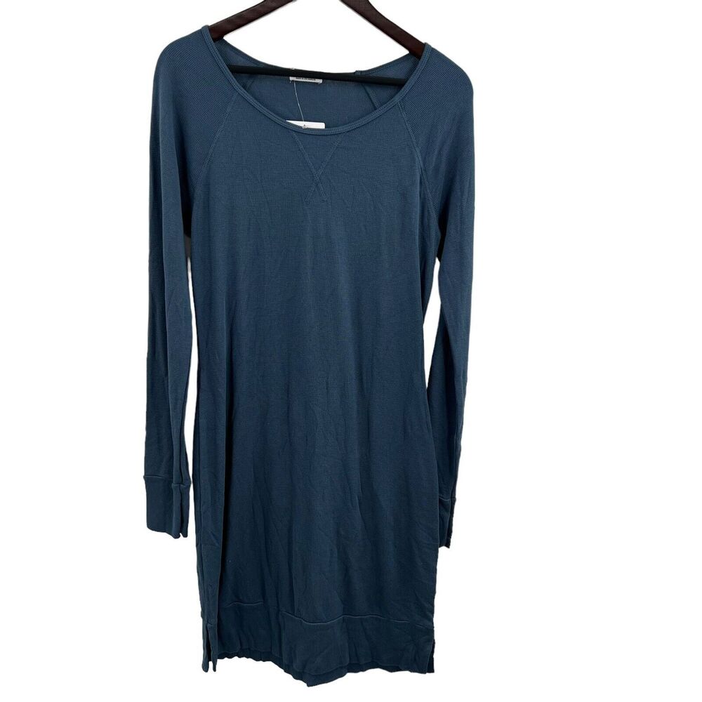 LAMade Blue Thermal Long Sleeve Dress Size Small New‎